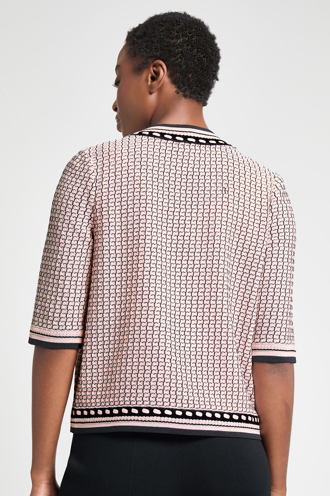 Heritage Fit Textured Laced Trim Jacket